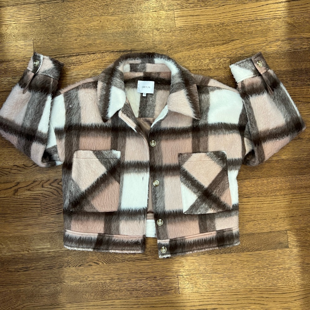 Anthropologie Plaid Coat - Size S - Picture 5 of 8